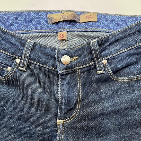 Paige Premium Denim Skyline Low Rise Size 25 - Picture 15 of 16
